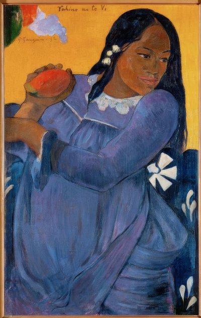 Woman with Mango by Paul Gauguin